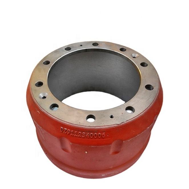 SHACMAN Truck Rear Remtrommel DZ9112340006 Heavy Duty Stalen Chassis Parts